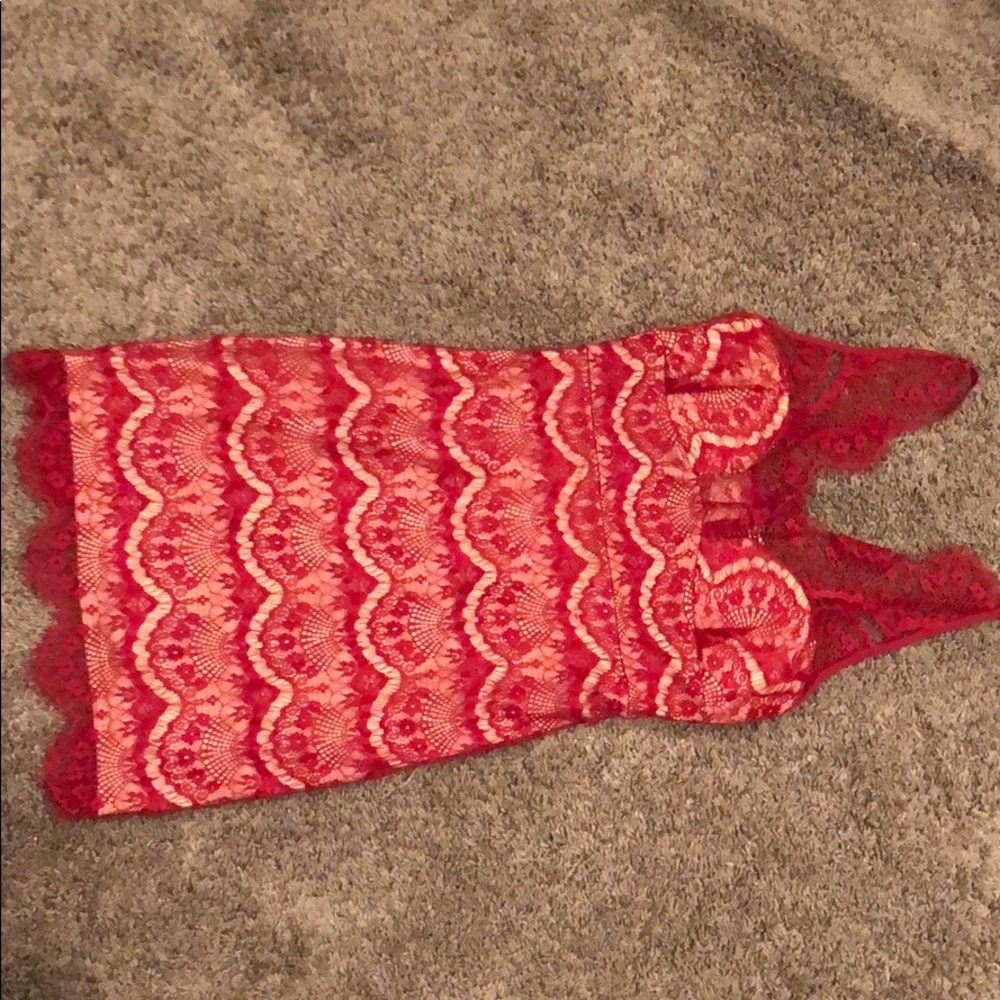 Lace red dress ~ Brand new!